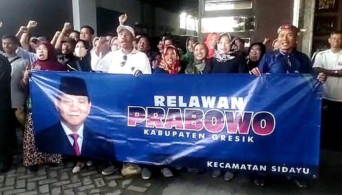 Ratusan warga Gresik deklarasi dukung Prabowo maju capres.