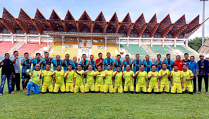 Laga persahabatan: Kemenag Koba FC tundukkan Kemenag Aceh Barat FC.