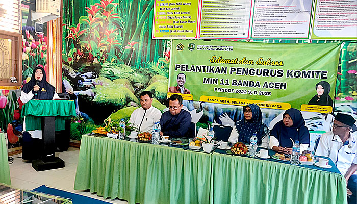 Kepala MIN 11 Banda Aceh lantik Ketua Komite, Dahrina: Pengurus baru penyemangat dan lahirkan inovasi