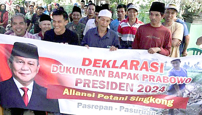 Aliansi Petani Singkong Pasuruan Gelar Deklarasi Prabowo Presiden