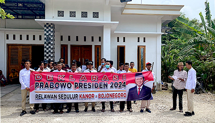 Millenial Desa di Bojonegoro gelar deklarasi, dukungan Prabowo di  Pilpres Menebal.