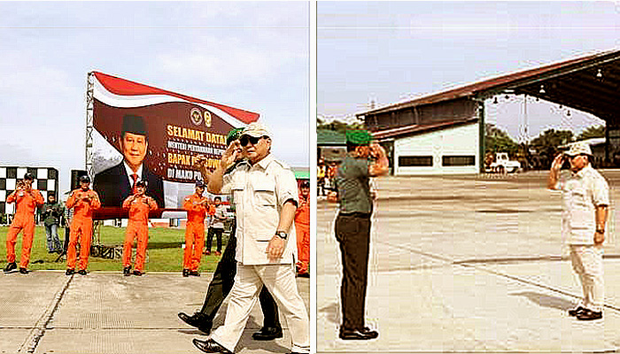 Menhan Prabowo Subianto kunjungi Pusat Penerbangan TNi AD