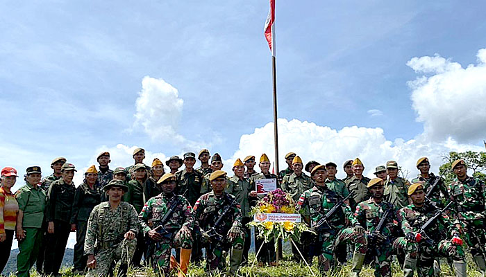 Yon Armed 5/105/Tarik/PG Napak Tilas Titik 0 Para Pejuang di Tapal Batas