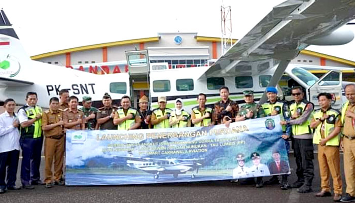 Bupati Nunukan Launching Program SOA Penumpang Udara Pedalaman Tahun 2023