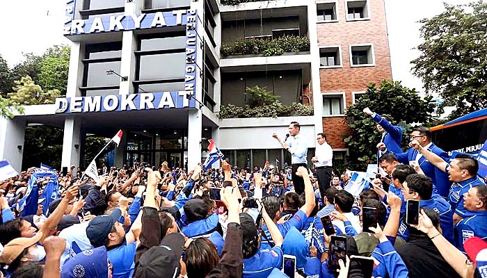 Dihadapan Ribuan Massa, AHY Ajak Kader Dukung Anies Pimpin Perubahan dan Perbaikan