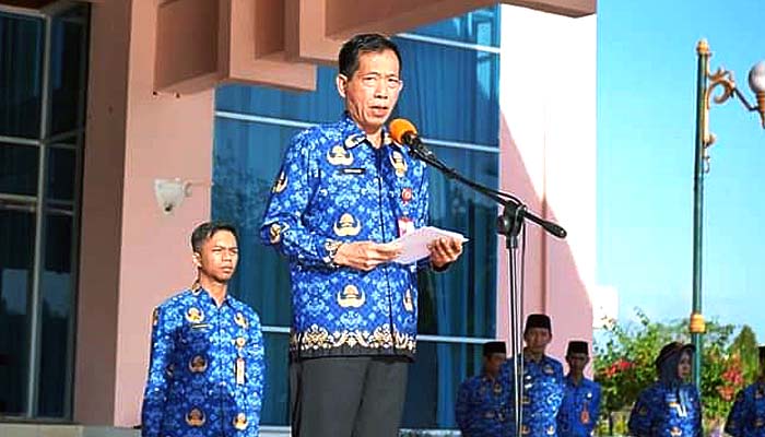 Sekda Nunukan Pimpin Apel Korpri Gabungan Unit OPD