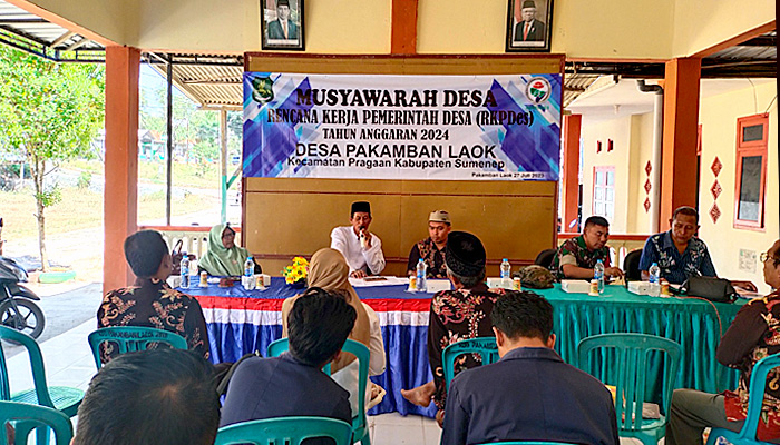 Musyawarah Desa Pakamban Laok: Rencana Kerja Pemerintah Desa Tahun 2024 Dibahas Bersama Masyarakat