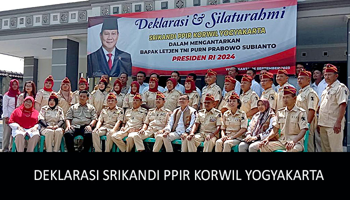 Deklarasi Srikandi PPIR Korwil Yogya dalam Mengusung Prabowo di Pilpres 2024