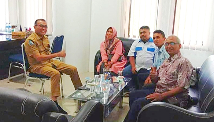 PPWI Pidie Jaya Lakukan Sosialisasi dengan Asisten Kesra & Keistimewaan Aceh dan Kabag Prokom Kabupaten Pidie Jaya