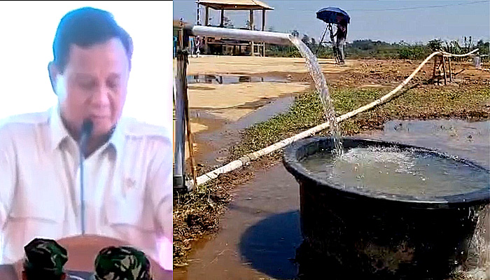 Menhan RI Prabowo Subianto Resmian Bantuan Sumur Bor di Kendal