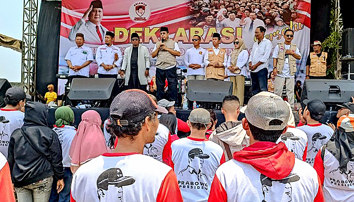 Relawan Prabowo 08 Tulungagung Bersatu Deklarasi Bertekad Wujudkan Prabowo Presiden RI Ke-8