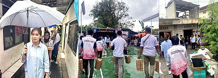 Pejuang Milenial Prabowo DIY Bagikan Seribu Paket Makan Siang dan Susu Gratis di Yogyakarta