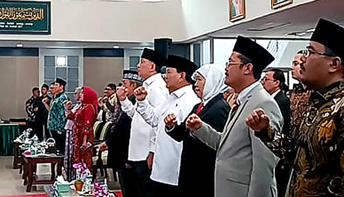 Prabowo dan Khofifah Hadiri Acara Pengukuhan Guru Besar di UNISMA