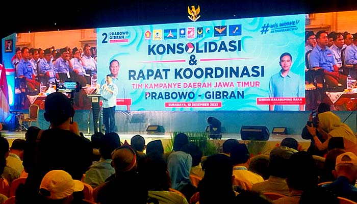 Konsolidasi Akbar, TKD Prabowo-Gibran Jawa Timur Bidik Dukungan Millenial di Pilpres