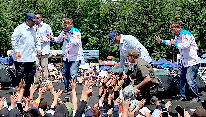 Joget Gemoy Prabowo Bersama Ketum Gernas GNPP Abah Anton Bikin Heboh Warga Subang