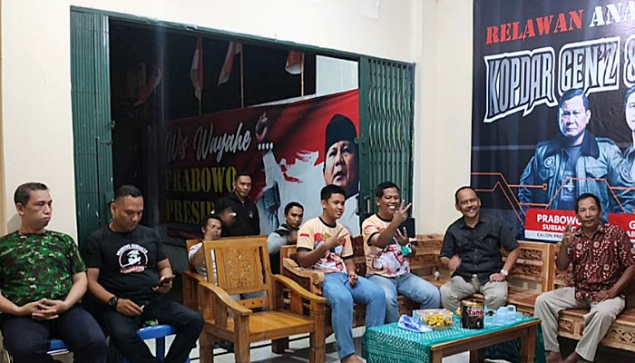 Relawan Anak Bangsa dan TAP Kulon Progo Gelar Nobar Debat Cawapres di Mako Pemenangan Kulon Progo