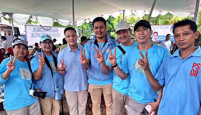 Relawan Rabu Biru Untuk Indonesia d Caleg Arfito Raih Simpati Warga Kayu Putih, Jakarta Timur