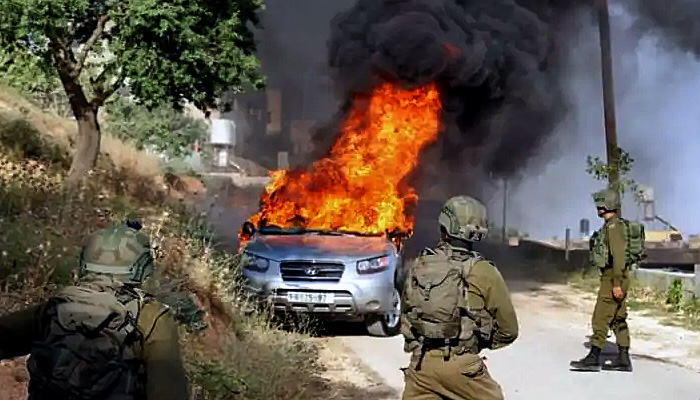 Militer Israel Kawal Aksi Pemukim Zionis Bakar Pemukiman Paletina di Tepi Barat