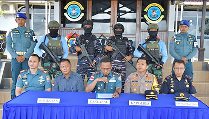 Tim Gabungan TNI AL Nunukan Gagalkan Penyelundupan Sabu Seberat 1,8 Kg Dan 500 Butir Ekstasi