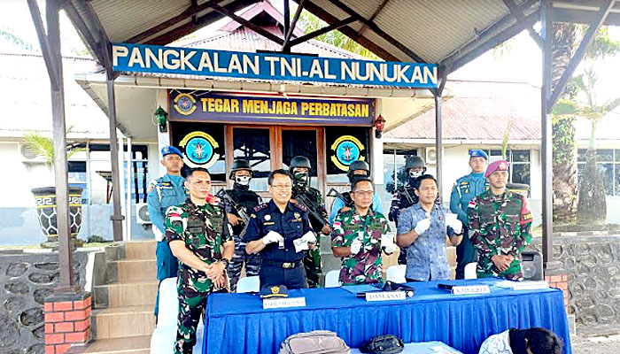 TNI AL Nunukan Gagalkan Penyelundupan Shabu Dari Malaysia