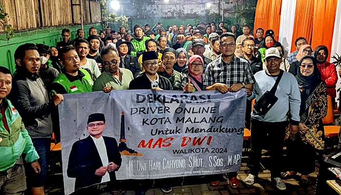 Hapus Birokrasi Tak Pro Rakyat, Driver Ojol di Kota Malang Kompak Dukung Mas Dwi di Pilwali