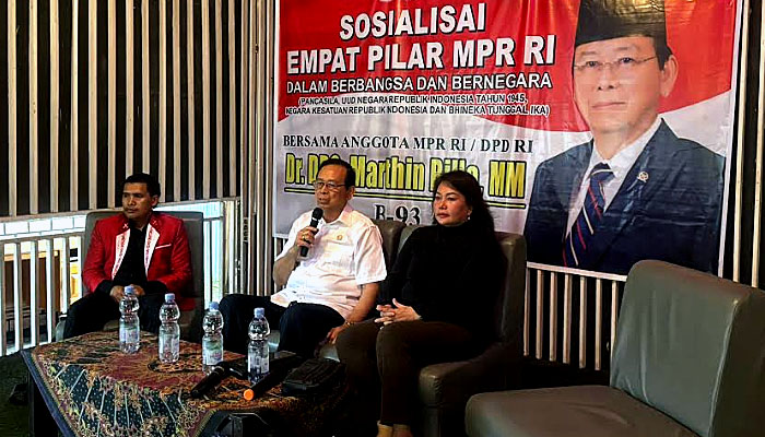 Marthin Billa Gelar Sosialisasi 4 Pilar Kebangsaan Dengan Para Pemuda di Bulungan