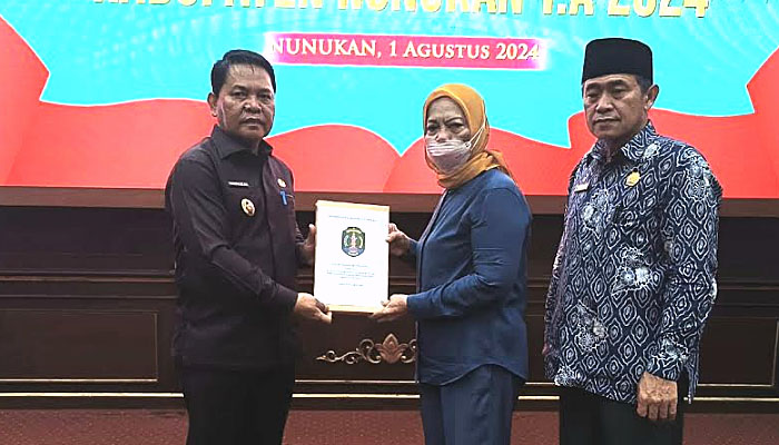 Pemkab Nunukan Sampaikan Nota Keuangan Bupati Tentang Ranperda APBD P TA 2024