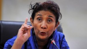 Menteri Kelautan dan Perikanan (KKP) Susi Pudjiastuti/Antara/Wahyu Putro A