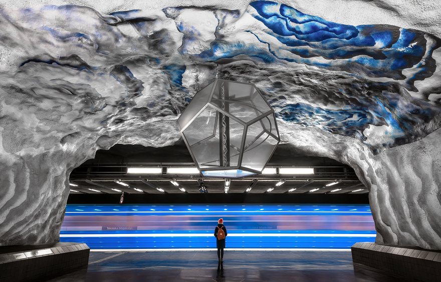 Underground Art: Warna-warni Stasiun Kota Stockholm dalam Gambar