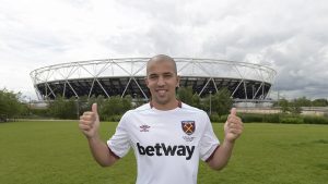 Sofiane Feghoul /Photo by Arfa Griffiths/West Ham United via Getty Images