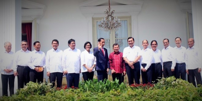 Inilah Wajah Menteri Hasil Reshuffle Jilid 2, Kabinet Jokowi-JK /Foto via Islamedia