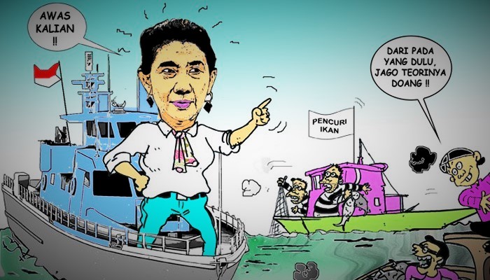 Menteri KKP Susi Pudjiastuti/Ilustrasi via fiskal.co.id