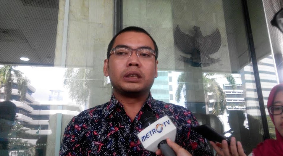 Kepala Bagian Pemberitaan dan Publikasi KPK, Priharsa Nugraha di Gedung KPK, Jakarta Selatan, Jumat, (15/7/2016)/Foto: Nusantaranews/Rere Ardiansah