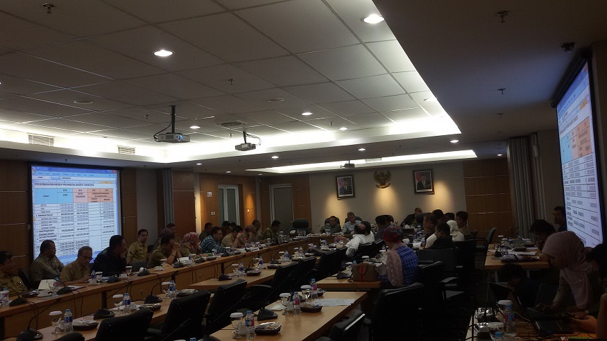 Suasana Rapat Banggar DPRD DKI Dengan TAPD DKI Bahas RAPBD-P DKI 2016, Selasa (30/8/2016)/Foto nusantaranews