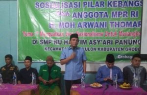 Sosialisasi empat pilar MPR RI ini  anggota MPR RI dari Fraksi Partai Persatuan Pembangunan (PPP) H. Moh Arwani Thomafi/NUsantaranews Photo