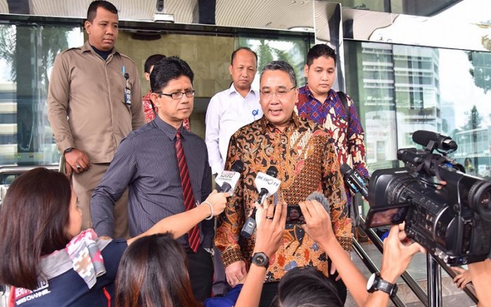 Menteri Desa Pembangunan Daerah Tertinggal dan Transmigrasi Eko Putro Sandjojo menyambangi Gedung Komisi Pemberantasan Korupsi (KPK) /Foto: Istimewa