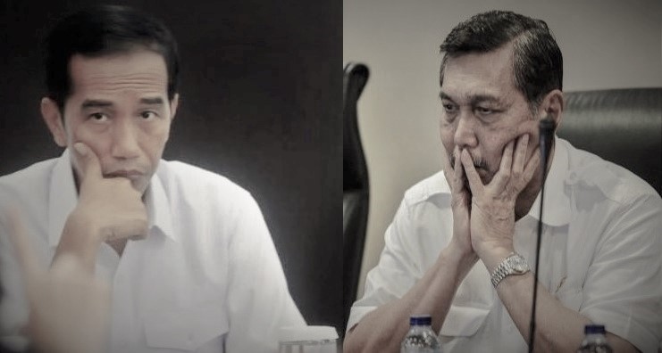 Presiden Jokowi dan Menko Maritim Luhut B Panjaitan/Foto nusantaranews