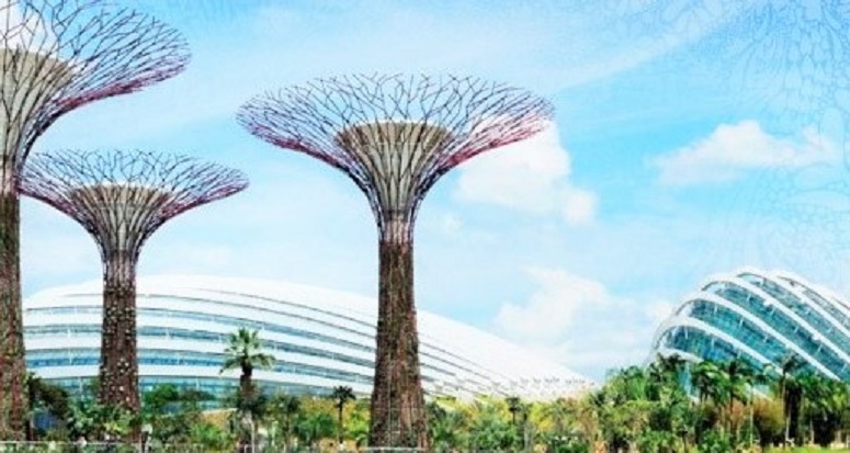 Bay South Garden Solar Trees/ Ilustrasi nusantaranews via earthtechling