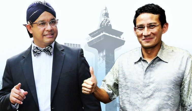 Anies Baswedan dan Sandiaga Uno/Foto by elaenews.com