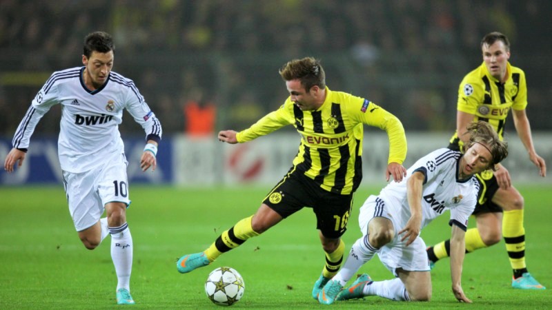 Borussia Dortmund melawan Real Madrid/Foto: Istimewa