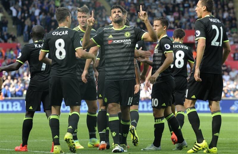 Diego Costa Usai Pertandingan melawan swansea/Foto Istimewa (@EPL_MY)