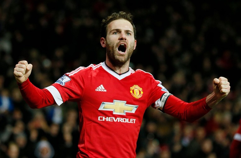 Juan Mata Melakukan Selebrasi/Foto Istimewa