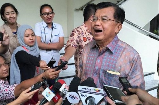 Jusuf Kalla Jenguk Irman Gusman di Rutan KPK/Foto: Via CNN