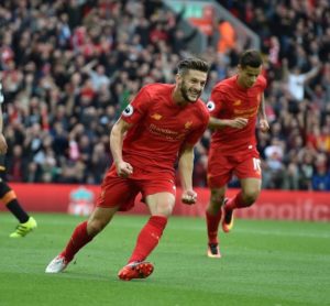 Selebrasi, Adam Lallana Suksesor Kemenangan Liverpool/Foto Istimewa