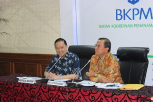 Kepala BKPM Thomas Lembong saat konferensi pers paparan capaian realisasi investasi Triwulan III 2016 di kantor BKPM, Jakarta, Kamis(27/10/2016)/Foto Andika / Nusantaranews