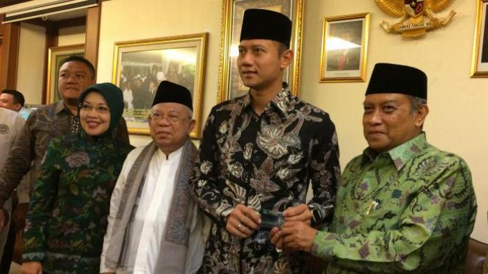 Agus-Sylviana bersama Ketua Umum PBNU saat Sowan ke PBNU/Foto: tajuk.id