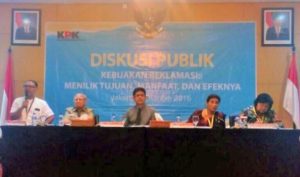 Diskusi Bertajuk Reklamasi di Auditorim KPK/Foto: tempo.co