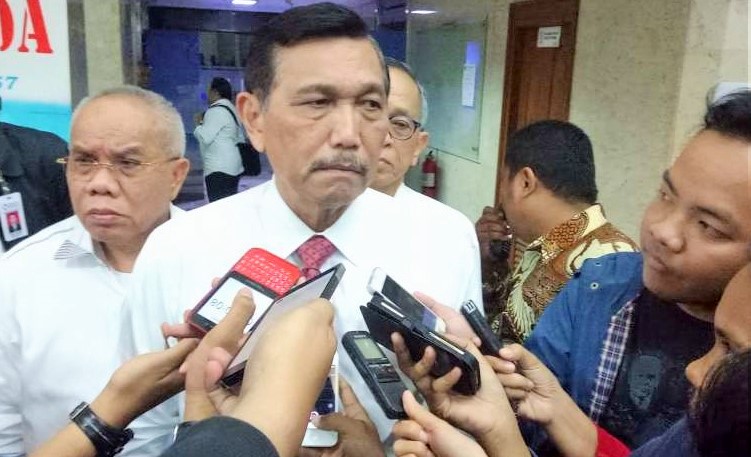 Menteri Koordinator Bidang Maritim, Luhut Binsar Pandjaitan di gedung BPPT/Foto: dok. suara.com