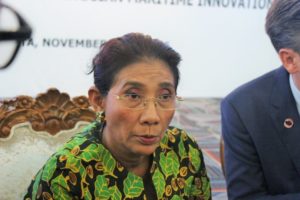 Menteri Kelautan dan Perikanan Susi Pudjiastuti di Kantor KKP, Jakarta, Senin (28/11/2016)/Foto Andika / NUSANTARAnews