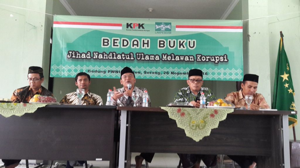 Bedah buku Jihad NU Melawan Korupsi di PWNU Banten. Foto Dok. Ruhadi Ahmad